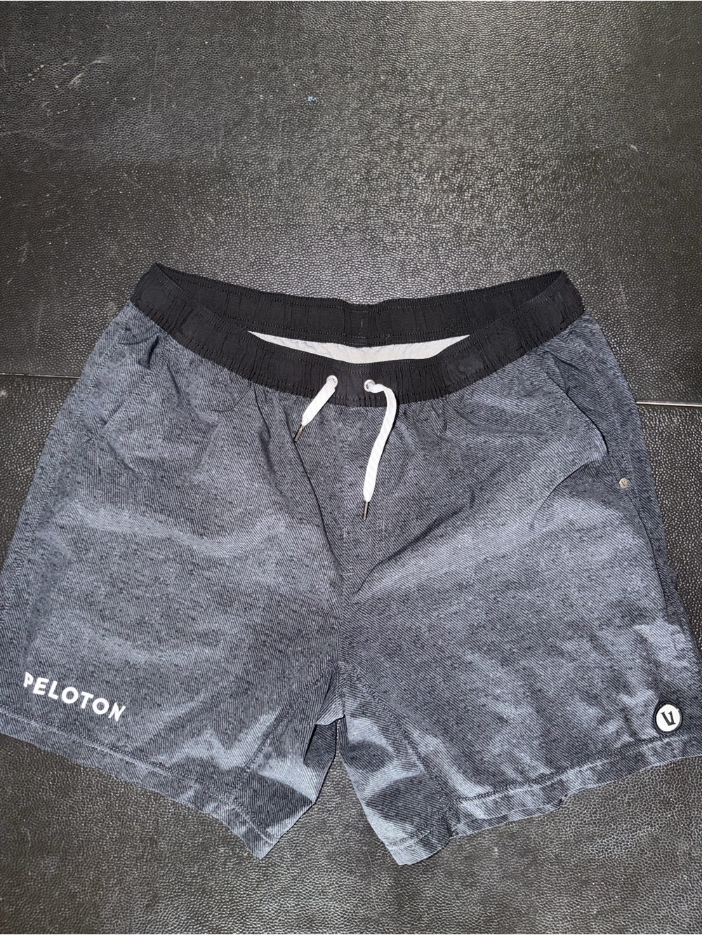 Peloton Vuori Gray Active Drawstring Shorts